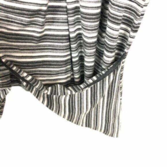 41 Hawthorn | Women's Grey & White Stripe Knit Cardigan Sweater Size Large - Picture 7 of 10